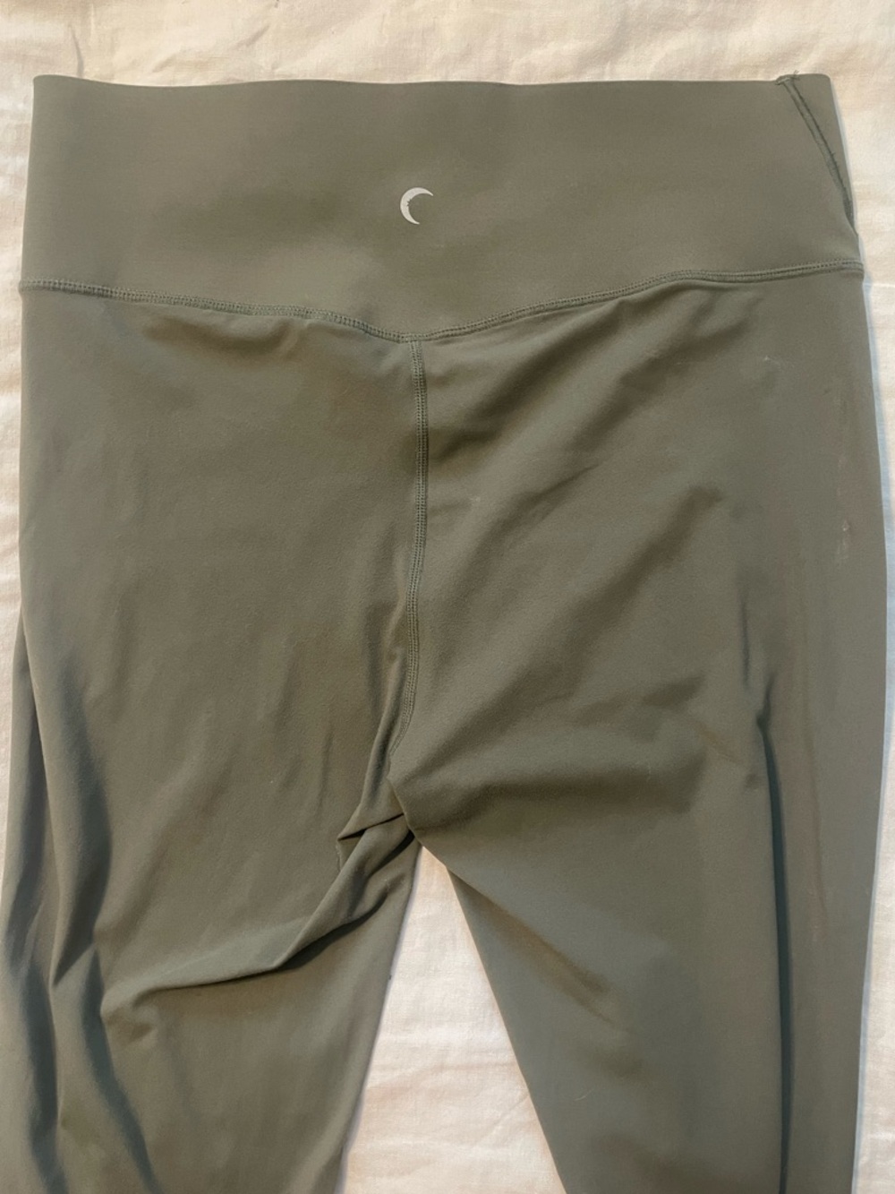 Zyia Sage Olive Green Crossover Edge Leggings Sz 8-10 - Picture 3 of 6